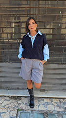 PULL IN CAMICIA  BLU