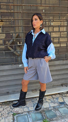 PULL IN CAMICIA  BLU