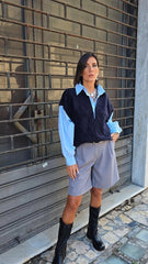 PULL IN CAMICIA  BLU