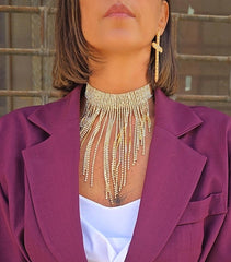Collana con frange
