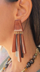 Orecchini Assia Marrone