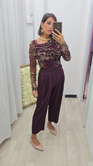 Pantalone Prugna Art.12650