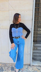 MAGLIA CORSETTO NERA