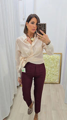 Pantalone Zaira Bordeaux