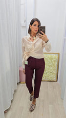 Pantalone Zaira Bordeaux