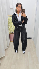 Jeans Nero Ballon art.302