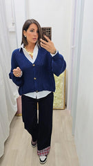CARDIGAN FLORENCE BLU