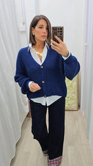 CARDIGAN FLORENCE BLU