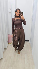 Pantalone Ballon Marrone art66659