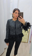 Blazer Piume Nera