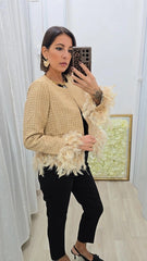 Blazer Piume Beige
