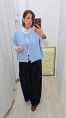 GILET HARVARD CELESTE