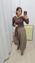 Pantalone Ballon Tortora art66659