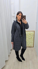 Maxi Cardigan Grigio