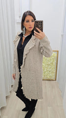 Maxi Cardigan Beige