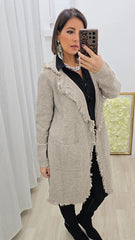 Maxi Cardigan Beige