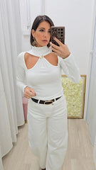 Maglia Farfalla Bianco