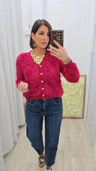 Cardigan Peloso Amaranto