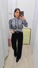 CARDIGAN BUTTONE GRIGIO ART.5218
