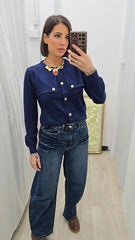 CARDIGAN PATTA BLU ART.3667