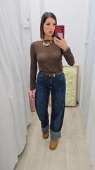 Jeans Piegone Strass art.32040