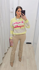 JEANS ZAMPA BEIGE ART.5093/3