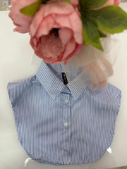 COLLO IN CAMICIA RIGHE AZZURRO