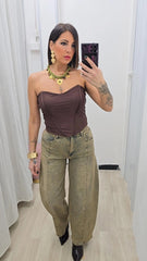 CORSETTO LORY MARRONE