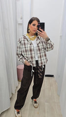 Camicia Scozzese Marrone art.8930