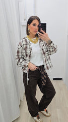 Camicia Scozzese Marrone art.8930