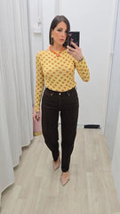 JEANS  CUORE MARRONE ART.740/6