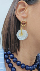 Orecchini Fiore Bianco