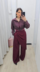 Pantalone Portafoglio Bordeaux