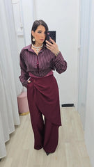 Pantalone Portafoglio Bordeaux