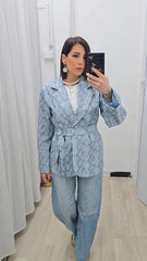 BLAZER ECOPELLE PITONATO