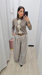 Pantalone Siviglia Tortora