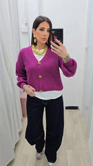 CARDIGAN AURORA MALVA