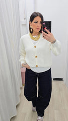CARDIGAN AURORA BIANCO