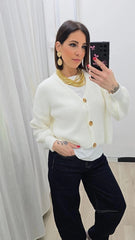 CARDIGAN AURORA BIANCO