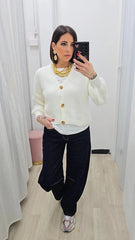 CARDIGAN AURORA BIANCO