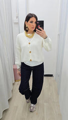 CARDIGAN AURORA BIANCO