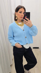 CARDIGAN AURORA AZZURRO