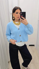 CARDIGAN AURORA AZZURRO