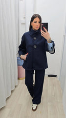 Cappotto Neoprene Blu