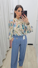 CAMICIA TRILLY CELESTE