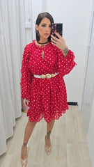 Abito Pois Rosso
