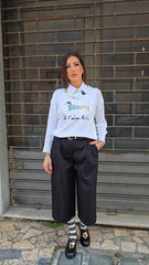 MAGLIA BASSOTTO BIANCA