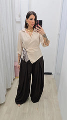 Pantalone Lisa Marrone  art.18221