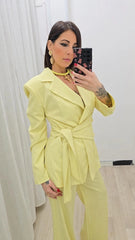 Tailleur Yamila Giallo art,6898
