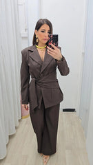 Tailleur Yamila Marrone art,6898